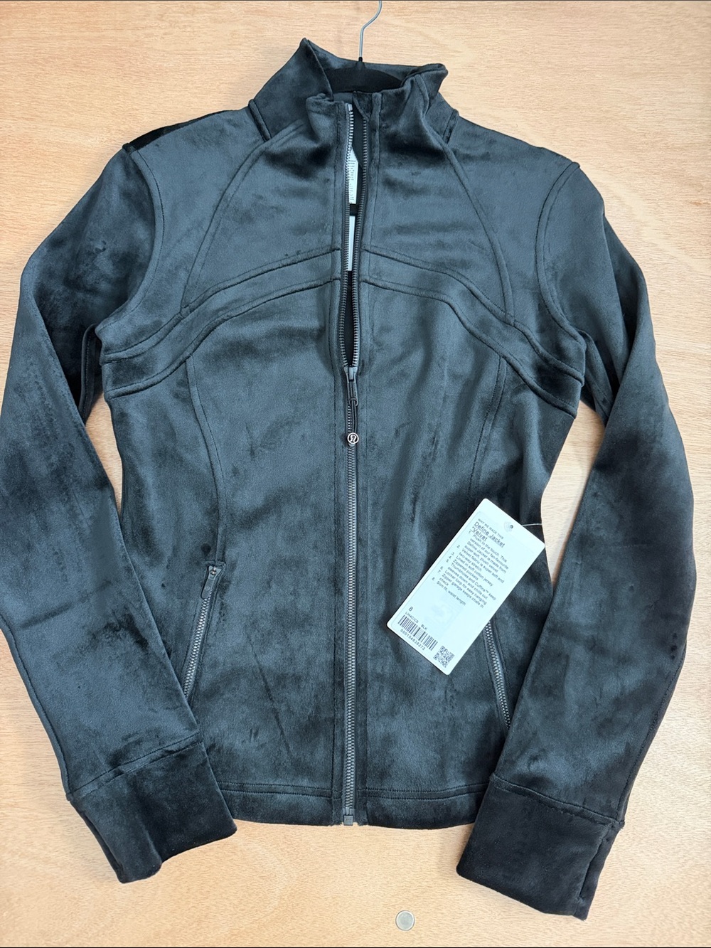 lululemon athletica Black Velvet Define Jacket with High Collar
